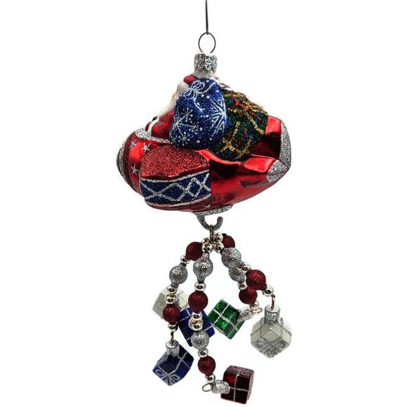 Patricia Breen Santa du Ciel Red Air Plane Travel Gifts Christmas Tree Ornament - Picture 10 of 15